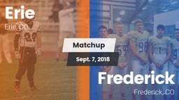 Matchup: Erie  vs. Frederick  2018