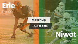 Matchup: Erie  vs. Niwot  2018
