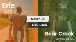 Matchup: Erie  vs. Bear Creek  2020