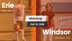 Matchup: Erie  vs. Windsor  2020