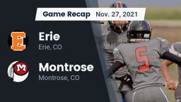 Recap: Erie  vs. Montrose  2021