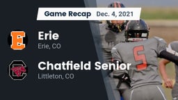 Recap: Erie  vs. Chatfield Senior  2021