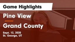 Pine View  vs Grand County Game Highlights - Sept. 12, 2020
