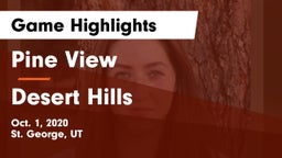 Pine View  vs Desert Hills  Game Highlights - Oct. 1, 2020