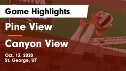 Pine View  vs Canyon View  Game Highlights - Oct. 13, 2020
