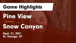 Pine View  vs Snow Canyon  Game Highlights - Sept. 21, 2021