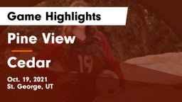 Pine View  vs Cedar  Game Highlights - Oct. 19, 2021