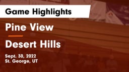 Pine View  vs Desert Hills  Game Highlights - Sept. 30, 2022