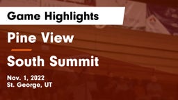 Pine View  vs South Summit  Game Highlights - Nov. 1, 2022