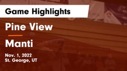 Pine View  vs Manti  Game Highlights - Nov. 1, 2022