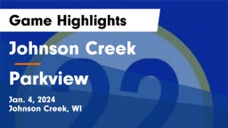 Johnson Creek  vs Parkview  Game Highlights - Jan. 4, 2024