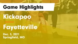 Kickapoo  vs Fayetteville  Game Highlights - Dec. 3, 2021
