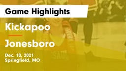 Kickapoo  vs Jonesboro  Game Highlights - Dec. 10, 2021