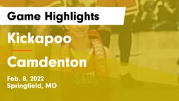 Kickapoo  vs Camdenton  Game Highlights - Feb. 8, 2022