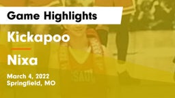 Kickapoo  vs Nixa  Game Highlights - March 4, 2022