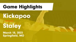 Kickapoo  vs Staley  Game Highlights - March 18, 2023