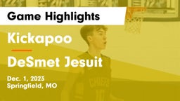 Kickapoo  vs DeSmet Jesuit Game Highlights - Dec. 1, 2023