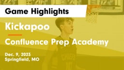 Kickapoo  vs Confluence Prep Academy  Game Highlights - Dec. 9, 2023