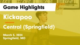 Kickapoo  vs Central  (Springfield) Game Highlights - March 5, 2024