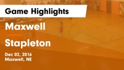 Maxwell  vs Stapleton  Game Highlights - Dec 02, 2016