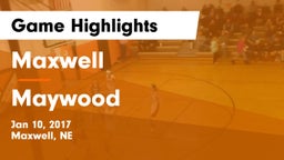 Maxwell  vs Maywood  Game Highlights - Jan 10, 2017