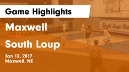 Maxwell  vs South Loup Game Highlights - Jan 13, 2017