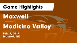 Maxwell  vs Medicine Valley  Game Highlights - Feb. 7, 2019