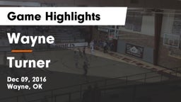 Wayne  vs Turner  Game Highlights - Dec 09, 2016