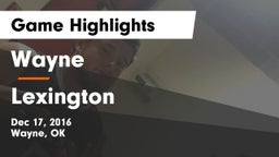 Wayne  vs Lexington  Game Highlights - Dec 17, 2016