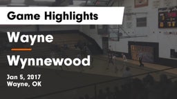 Wayne  vs Wynnewood  Game Highlights - Jan 5, 2017