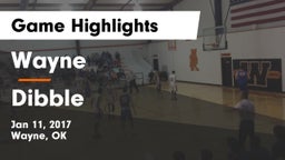 Wayne  vs Dibble  Game Highlights - Jan 11, 2017