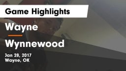 Wayne  vs Wynnewood  Game Highlights - Jan 28, 2017