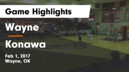 Wayne  vs Konawa  Game Highlights - Feb 1, 2017
