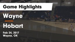 Wayne  vs Hobart  Game Highlights - Feb 24, 2017