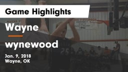 Wayne  vs wynewood Game Highlights - Jan. 9, 2018