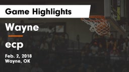 Wayne  vs ecp Game Highlights - Feb. 2, 2018