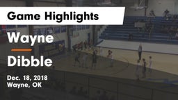 Wayne  vs Dibble Game Highlights - Dec. 18, 2018