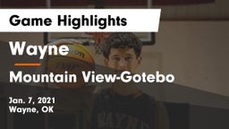 Wayne  vs Mountain View-Gotebo  Game Highlights - Jan. 7, 2021