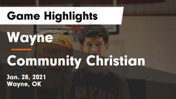 Wayne  vs Community Christian  Game Highlights - Jan. 28, 2021