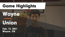 Wayne  vs Union  Game Highlights - Feb. 12, 2021