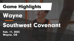 Wayne  vs Southwest Covenant  Game Highlights - Feb. 11, 2023