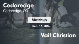 Matchup: Cedaredge High vs. Vail Christian 2016