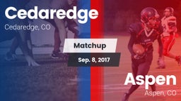 Matchup: Cedaredge High vs. Aspen  2017