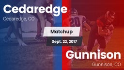 Matchup: Cedaredge High vs. Gunnison  2017