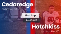 Matchup: Cedaredge High vs. Hotchkiss  2017