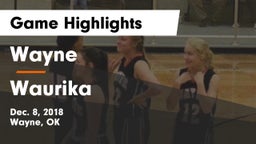 Wayne  vs Waurika  Game Highlights - Dec. 8, 2018