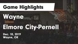 Wayne  vs Elmore City-Pernell  Game Highlights - Dec. 10, 2019