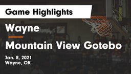 Wayne  vs Mountain View Gotebo Game Highlights - Jan. 8, 2021