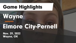 Wayne  vs Elmore City-Pernell  Game Highlights - Nov. 29, 2022