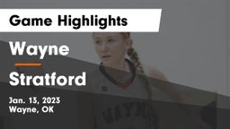 Wayne  vs Stratford  Game Highlights - Jan. 13, 2023